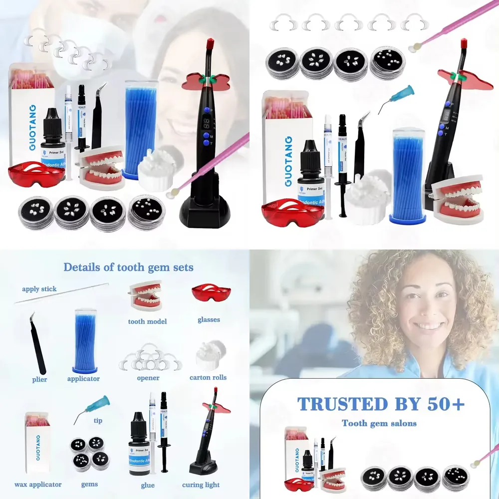 Teeth Whitening Light Kit - 【CHIMU HOME】 Professional DIY Makeup Tooth
