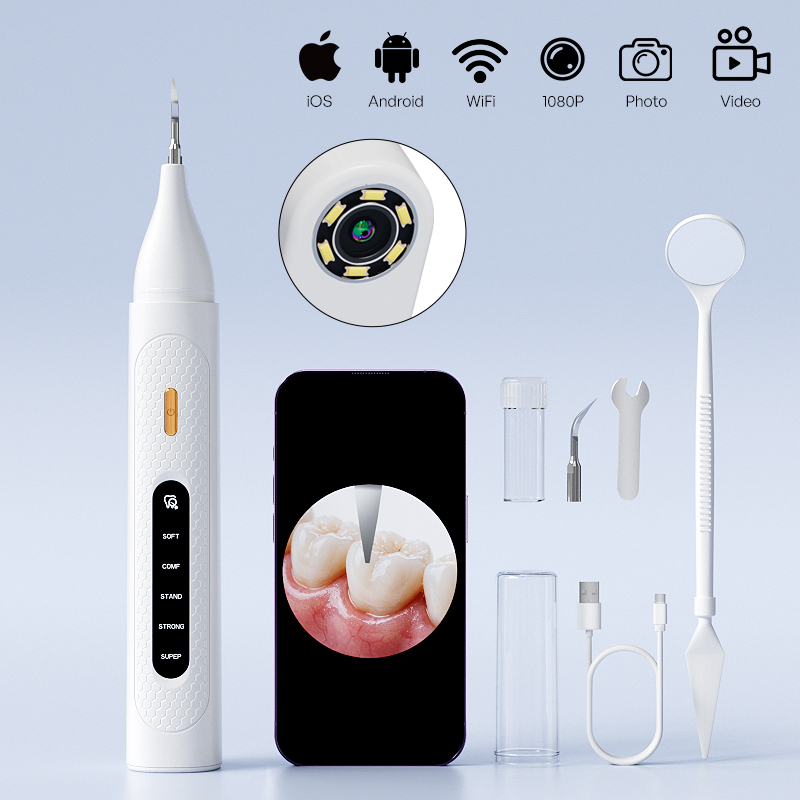 Teeth Whitening Video - Visible Ultrasonic Dental Teeth Cleaner Video