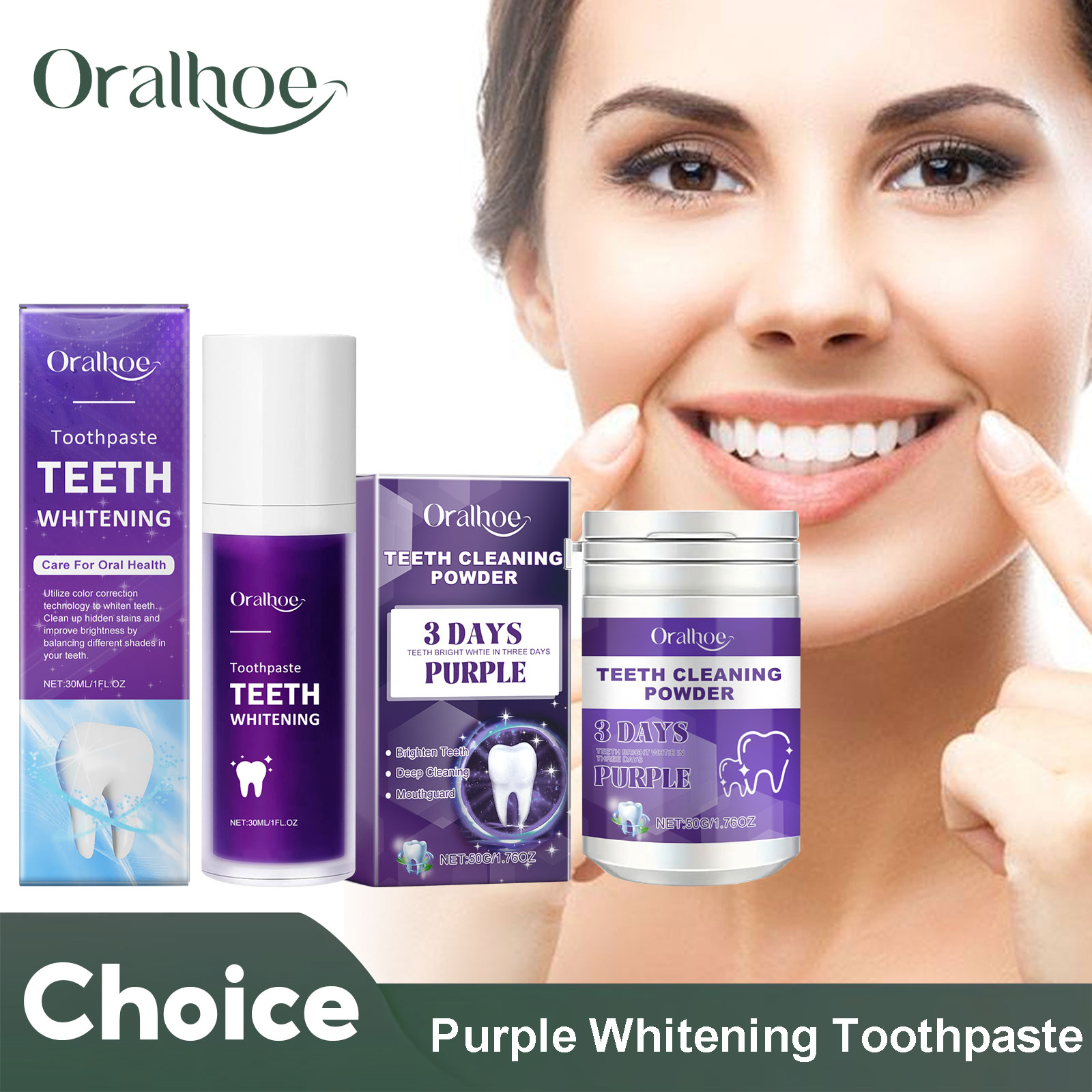 Teeth Whitening Levels - Purple Corrector Teeth Whitening Toothpaste Deep
