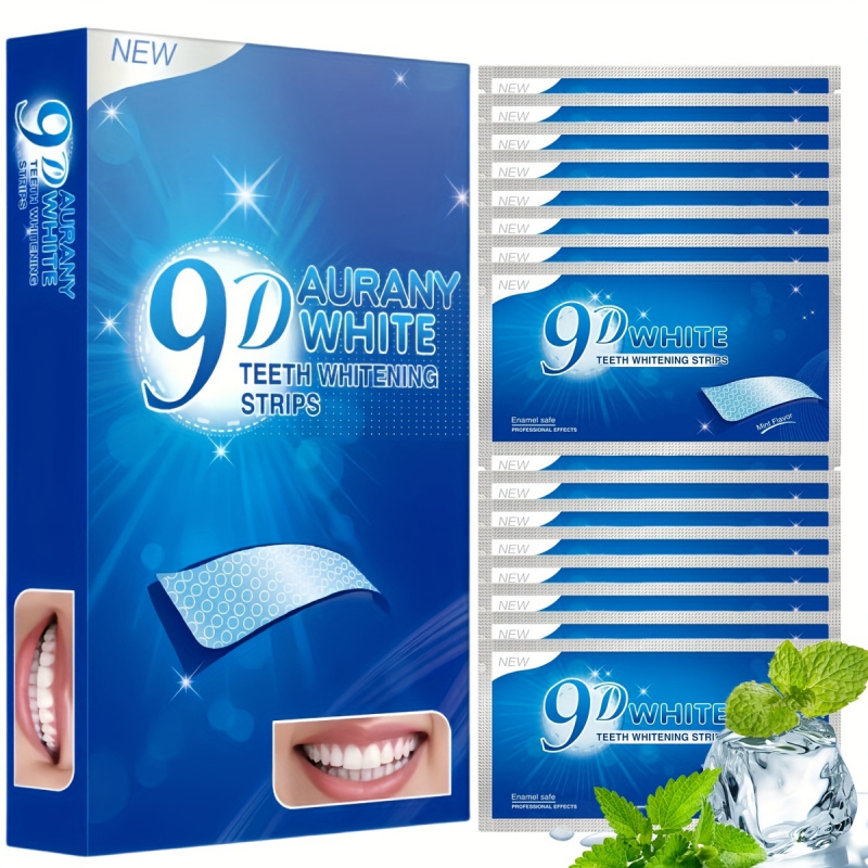 Teeth Whitening Foam - 21 Pairs of 9D Aurany White