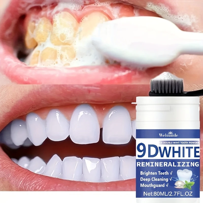Teeth Whitening Levels - 9D White Remineralizing Hydroxyapatite Tooth Powder,