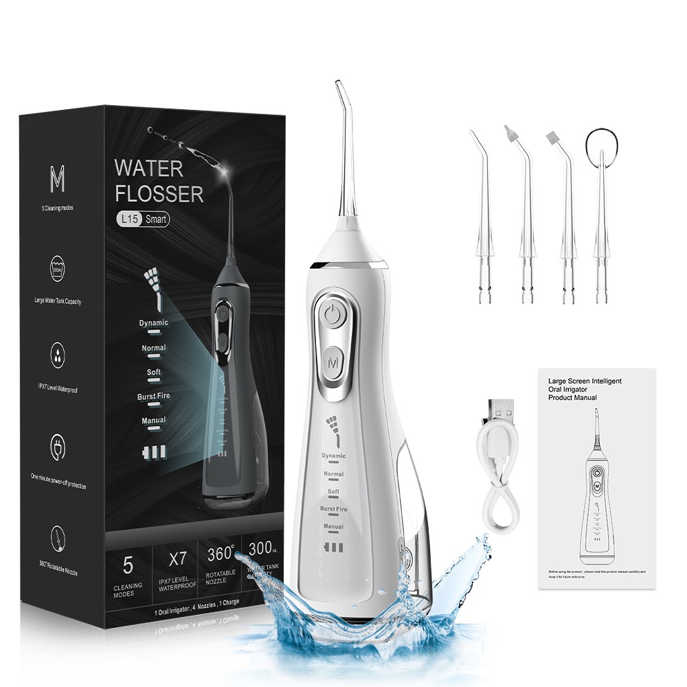 Water Flosser Cordless - Portable Dental Oral Irrigator Water Flosser