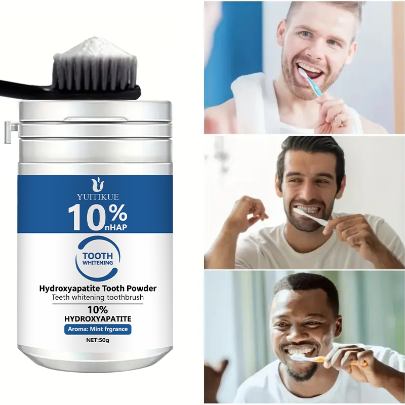 YUTIKUE 10% nHAP Tooth Powder  - Teeth Whitening Levels ulasan dan harga