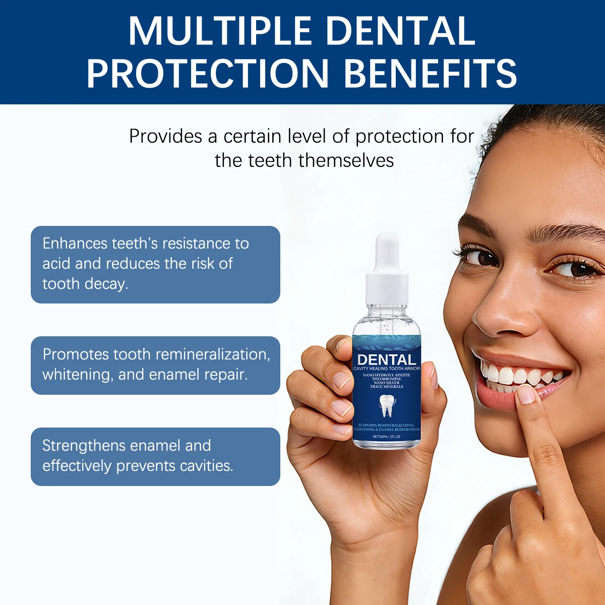 Whitening Tooth Serum 60ml Nan - Enamel Repair Serum ulasan dan harga
