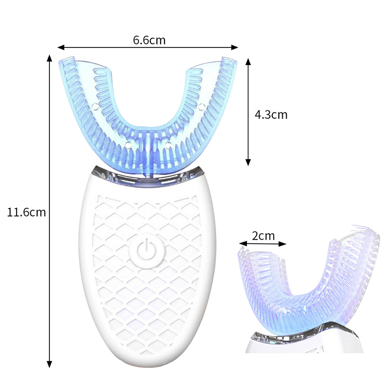 Soft Bristle U Shape Smart Tee - Teeth Whitening Light Kit ulasan dan harga