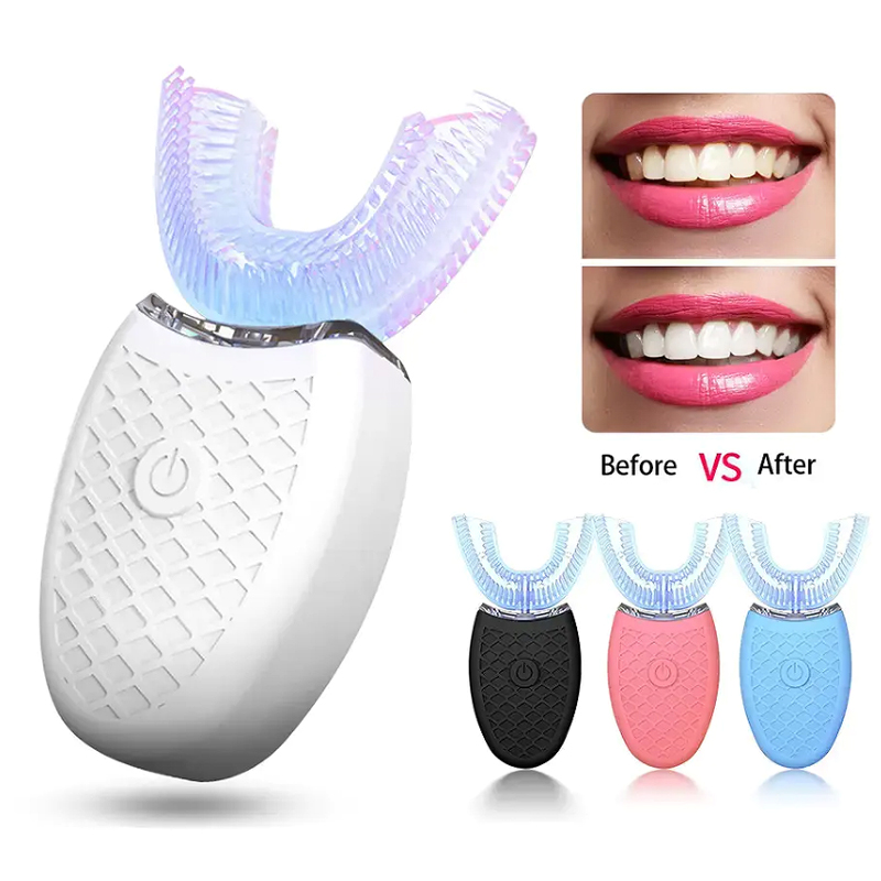 Soft Bristle U Shape Smart Tee - Teeth Whitening Light Kit ulasan dan harga