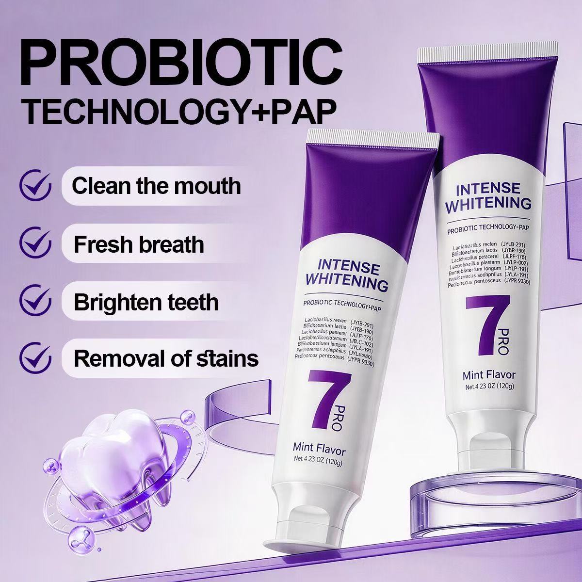 7-Pro Probiotic Whitening Toot - Teeth Whitening That Works ulasan dan harga
