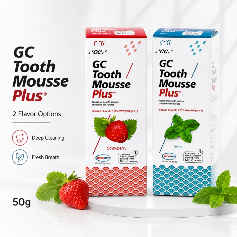 GCTooth Mousse Plus Mint Straw - Teeth Whitening Foam ulasan dan harga