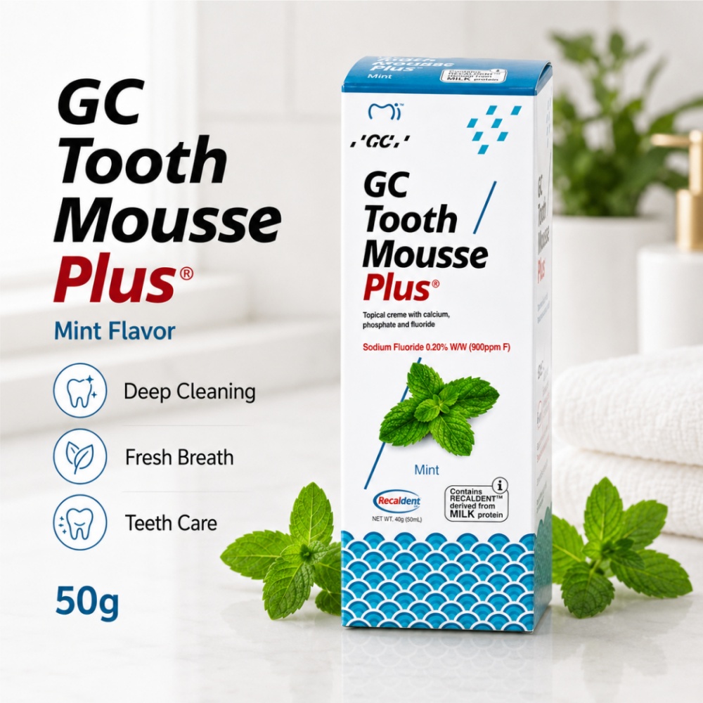 GCTooth Mousse Plus Mint Straw - Teeth Whitening Foam ulasan dan harga