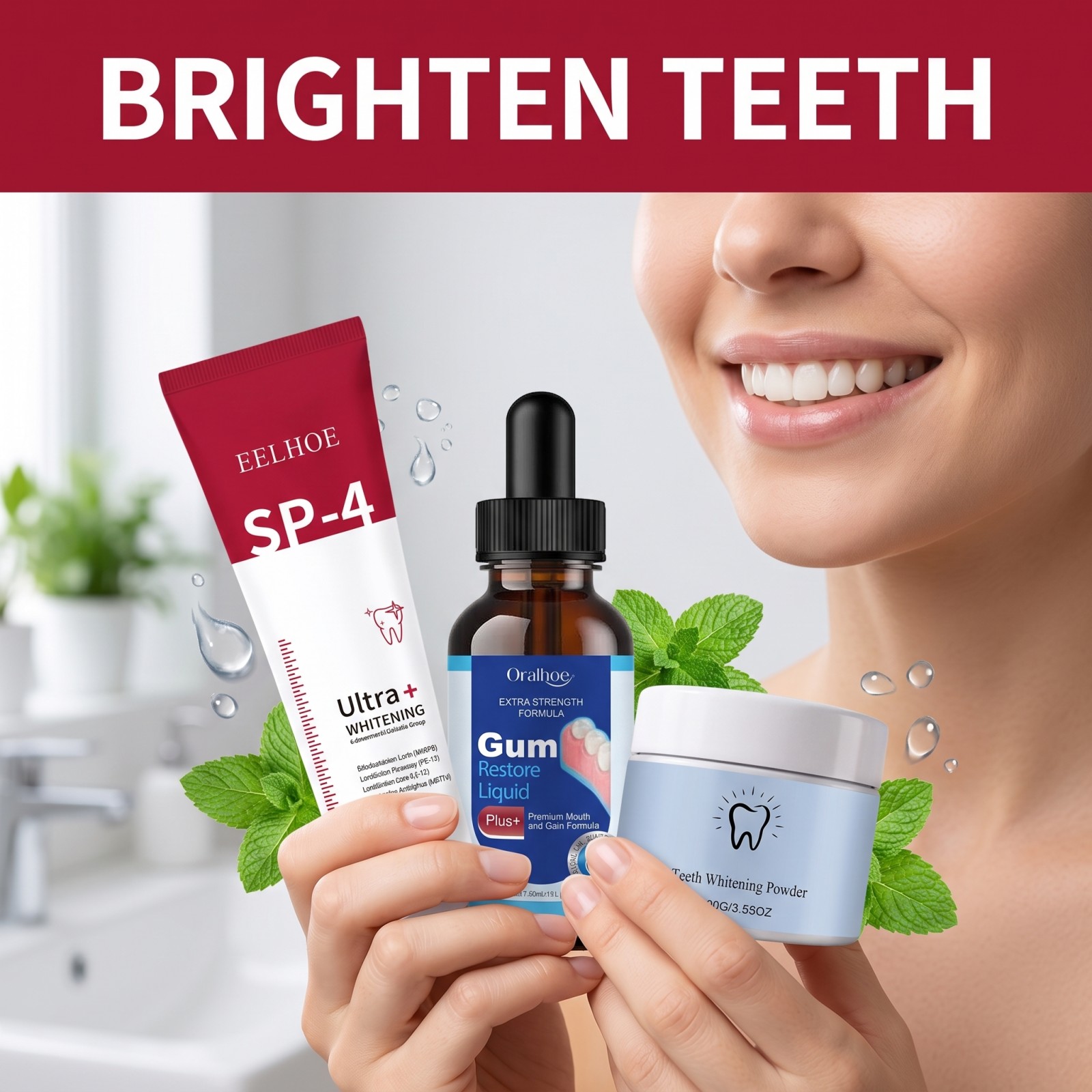 Oral Care Combo Set Whitening  - Teeth Whitening Levels ulasan dan harga