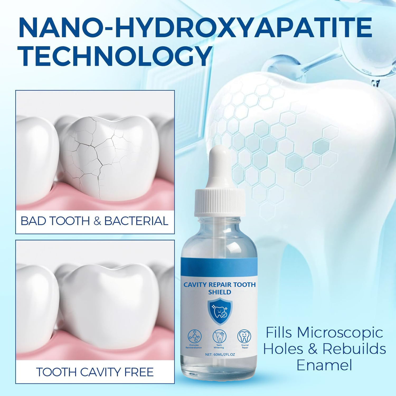 Advanced Teeth Repair & Whiten - Enamel Repair Serum ulasan dan harga