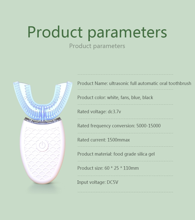 Intelligent U-Type Toothbrush  - Teeth Whitening Light Kit ulasan dan harga