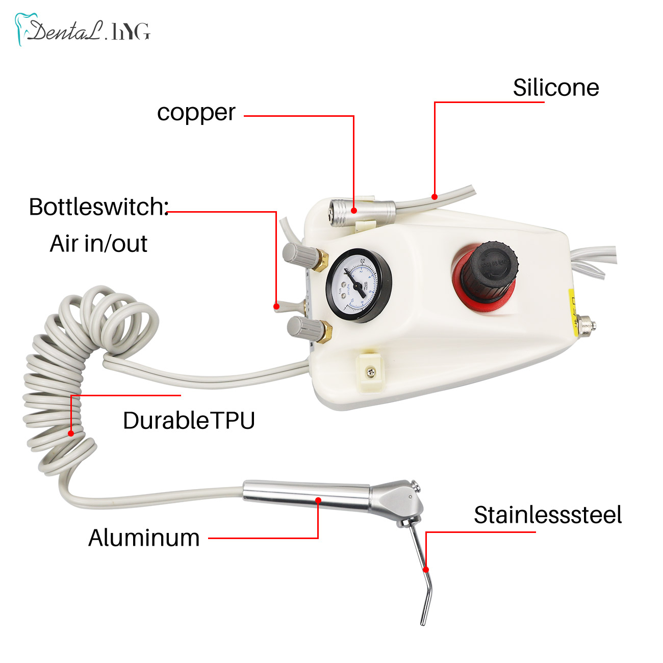 Portable Dental Air Turbine Un - Teeth Whitening That Works ulasan dan harga