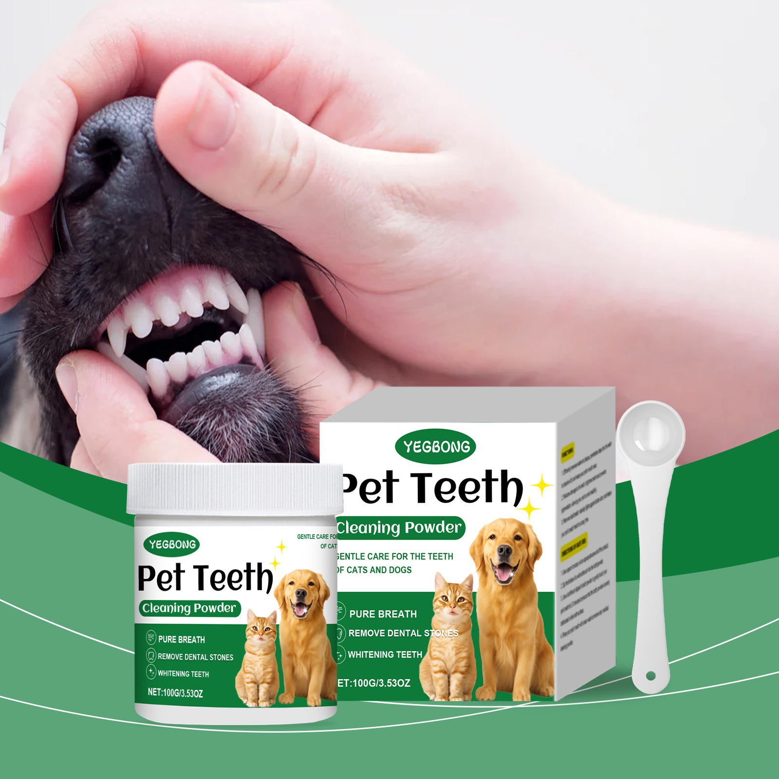 Pet Teeth Cleaning Powder Redu - Teeth Whitening Levels ulasan dan harga