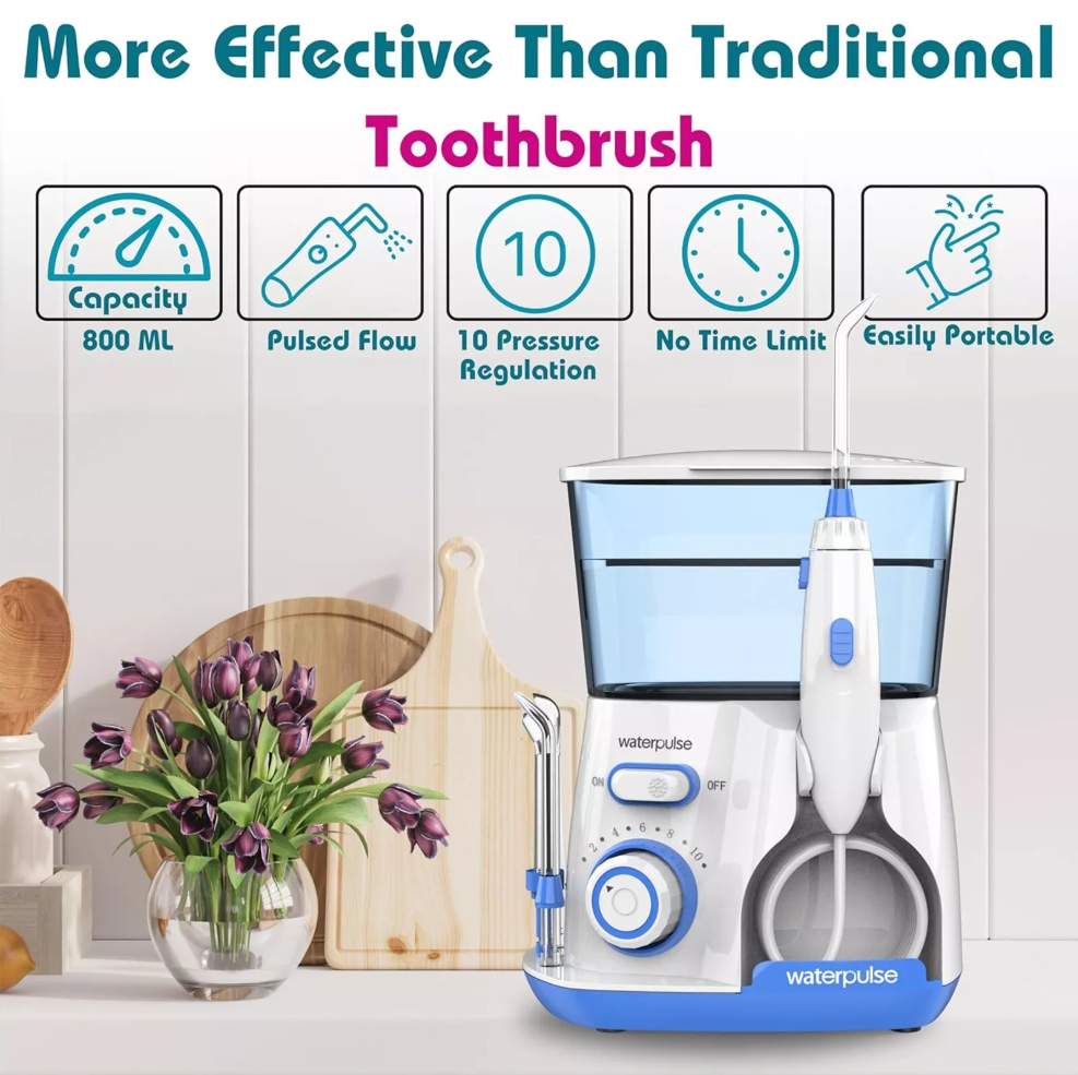 Waterpulse V300 800ml Electric - Water Flosser Cordless ulasan dan harga
