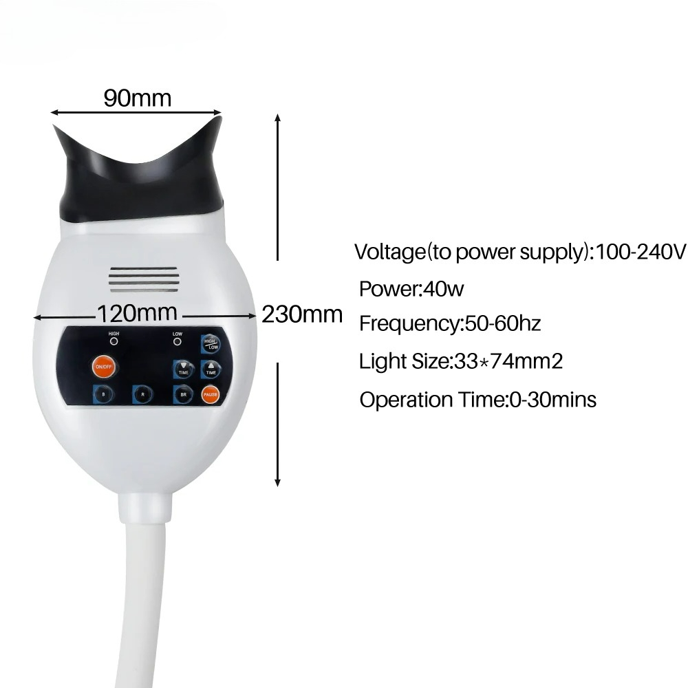 Adjustable 3 Colors LED Teeth  - Teeth Whitening (Bleaching) ulasan dan harga