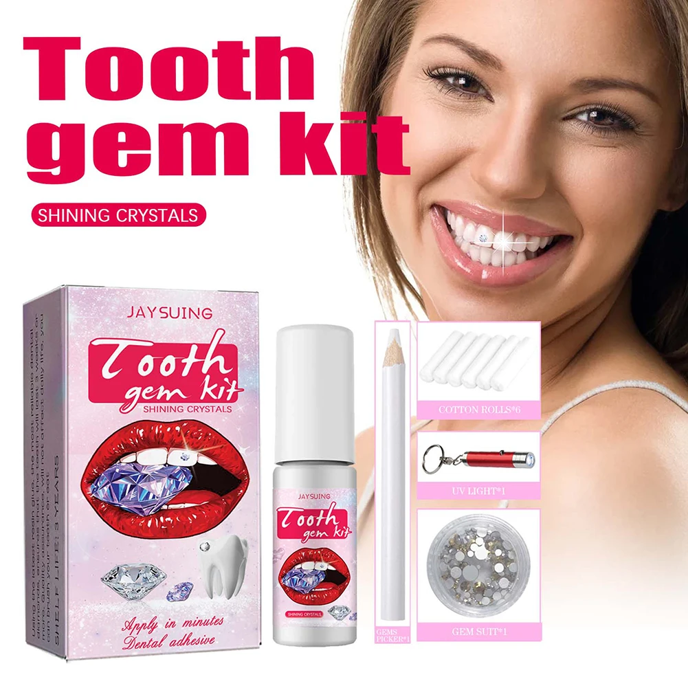 DIY Tooth Gems Kit with Crysta - Teeth Whitening Light Kit ulasan dan harga